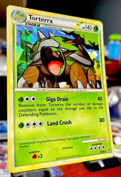 LITE BLEED ⭐ Torterra 10/95 Cracked ICE Holo Rare TCG Pokemon - LP 🔥 - Image 2