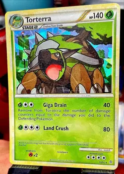 LITE BLEED ⭐ Torterra 10/95 Cracked ICE Holo Rare TCG Pokemon - LP 🔥 - Image 5