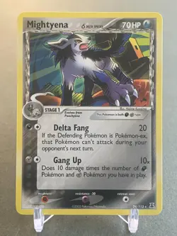 Pokemon Mightyena 24/113 ex Delta Species Rare NM - Image 1