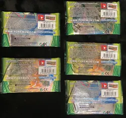 Pokemon Evolving Skies Booster Pack Art Set - Factory Sealed Lot of 5 Packs - Image 2