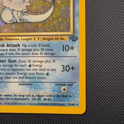 Pokemon Vintage 1st Edition Holo Vaporeon 12/64 Jungle Wotc 1999 - Image 4