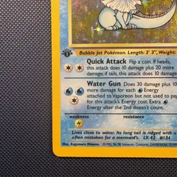 Pokemon Vintage 1st Edition Holo Vaporeon 12/64 Jungle Wotc 1999 - Image 5