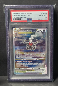 2023 Pokemon Crown Zenith Darkrai VSTAR GG50 Galarian Gallery PSA 10 GEM MINT - Image 1