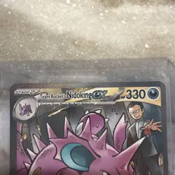Team Rocket's Nidoking ex SIR Special Illustration Rare Destined Rivals Pokemon - Image 2