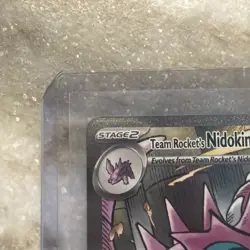 Team Rocket's Nidoking ex SIR Special Illustration Rare Destined Rivals Pokemon - Image 4