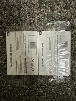 2 Sealed Aurorus 024/088 Pokemon Cosmos Promo Perfect Order Stamp Barnes & Noble - Image 2