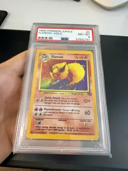 PSA 8 Flareon Holo Rare #3 1999 Pokemon Jungle - Image 1