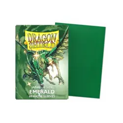 Dragon Shield 60CT Japanese Matte Sleeves - Emerald - YuGiOh TCG - Image 1