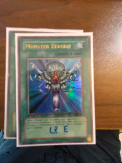 Yu-Gi-Oh Monster reborn LOB-E096 ULTRA RARE 1ST Edition MP European English - Image 1