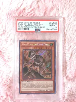 Yu-Gi-Oh! Gaia Plate The Earth Giant PSA 8 END01 Speed Duel Midterm Destruction - Image 1