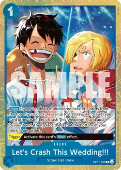 One Piece Premium Collection Vol. 5 OP11-060 Let's Crash This Wedding! (Alt Art) - Image 3