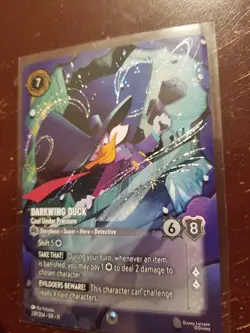 DARKWING DUCK Cool Under Pressure ENCHANTED! Disney Lorcana WINTERSPELL 239/204 - Image 2