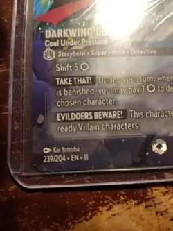 DARKWING DUCK Cool Under Pressure ENCHANTED! Disney Lorcana WINTERSPELL 239/204 - Image 4
