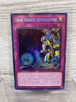 Yugioh True Draco Apocalypse BLMM-EN177 Secret Rare 1st Ed Near Mint - Image 1