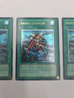 Set Of 3 EEN-EN045 Armed Changer Ultimate Rare 1st Edition NM Yugioh Card - Image 4