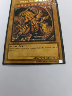 YuGiOh Winged Dragon of Ra GBI-003 1st Edition Ultra Rare 2000 MP - Image 4