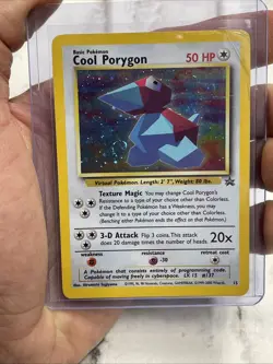 Pokemon Cool Porygon Black Star Promo 15 1999 Vintage Holo Pokemon Card MP WOTC - Image 1