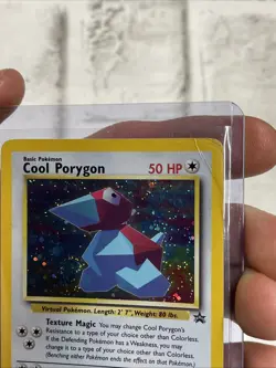 Pokemon Cool Porygon Black Star Promo 15 1999 Vintage Holo Pokemon Card MP WOTC - Image 3