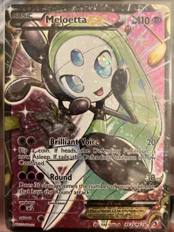 Pokemon TCG Meloetta EX RC25 Legendary Treasures Ultra Rare Full Art Holo Card - Image 1