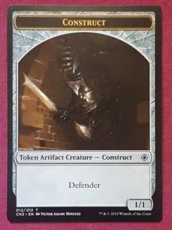Magic The Gathering CONSPIRACY TAKE THE CROWN CONSTRUCT token card MTG - Image 1