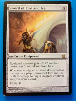MTG 1x Sword of Fire and Ice 148 Darksteel Modern Magic the Gathering Card x1 MP - Image 1