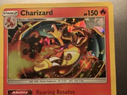 Charizard 14/181 Cracked Ice Holo Promo Sun & Moon Team Up Pokemon Card LP/NM - Image 2