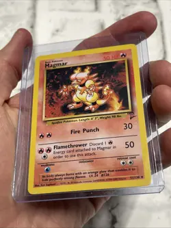 Pokemon Magmar Non-Holo 2000 WOTC Pokemon Card 51/130 Base 2 Set NM Vintage Vtg - Image 2