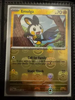Pokemon TCG Emolga 029/086 Masterball Black Bolt English - Image 1