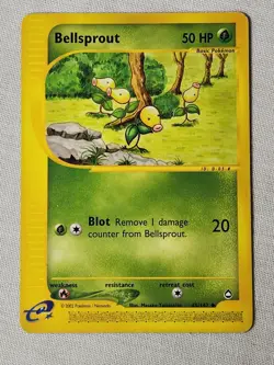 Played (MP) Bellsprout - Non-Holo #45 Aquapolis Pokemon TCG - Image 1