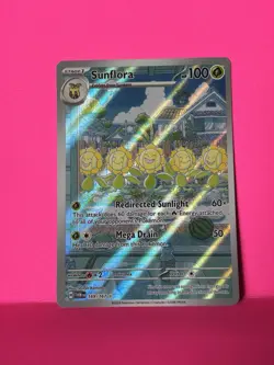 Pokemon TCG Sunflora Illustration Rare Full Art Holo 169/167 Twilight Masquerad… - Image 1