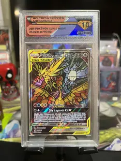 Pokemon Moltres & Zapdos & Articuno GX Hidden Fates Promo SM210 DSG 10 - Image 1
