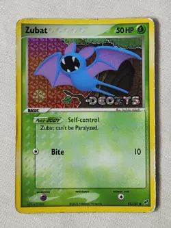 Played (HP) Zubat - Reverse Holo #83 Deoxys Pokemon TCG - Image 1
