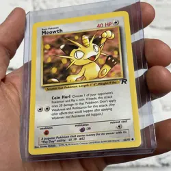 MEOWTH - 62/82 - Team Rocket - Pokemon Card - NM Vintage Nintendo Common WOTC - Image 2