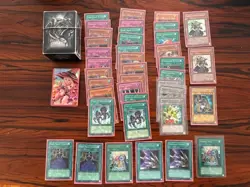 Yu-Gi-Oh Deck with Sleeves and Box YUGIOH 1st edition Secret and Ultra Rares - Image 1