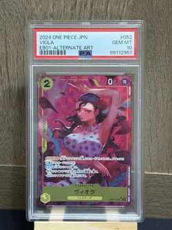 PSA 10 - 2024 One Piece Memorial Collection Viola #EB01-052 - Alternate Art - Image 1