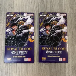 Lot of (2) Sealed One Piece TCG OP-10 Royal Blood Sleeved Booster Packs - Image 1