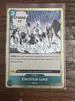 One Piece - OP08/036 Electrical Luna Two Legends Rare Foil NM TCG - Image 1