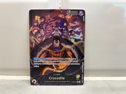 Crocodile One Piece CCG Kingdoms Intrigue OP04-058 Foil Alt Art 5000 Leader Mint - Image 1