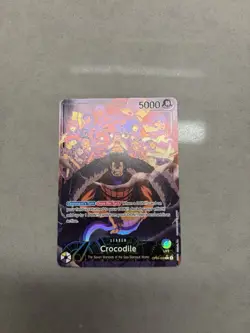 Crocodile One Piece CCG Kingdoms Intrigue OP04-058 Foil Alt Art 5000 Leader Mint - Image 3