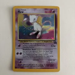 Pokemon Card Mew Holographic Black Star Promo #9 Card WOTC 1999-2000 - Image 1