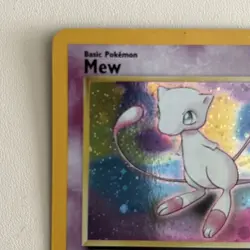 Pokemon Card Mew Holographic Black Star Promo #9 Card WOTC 1999-2000 - Image 2