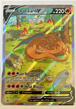 Charizard V SWSH260 Alternate Art Full Art Holo Promo Pokemon Card - Image 1