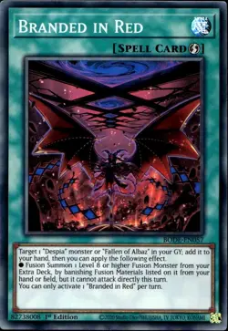 BODE-EN057 Branded in Red Super Rare 1st Edition YuGiOh Card - Image 1