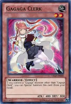 CBLZ-EN008 Gagaga Clerk Super Rare UNL Edition YuGiOh Card - Image 1