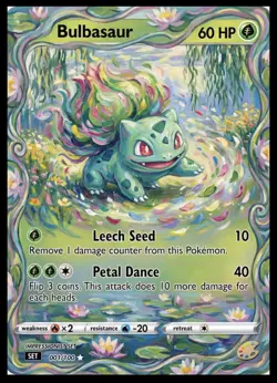 3x Bulbasaur Fan Art Custom Cards - Image 2
