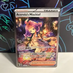 Acerolas Mischief Pokemon TCG Card 183/132 Mega Evolution English Secret Rare - Image 1