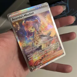 Acerolas Mischief Pokemon TCG Card 183/132 Mega Evolution English Secret Rare - Image 3