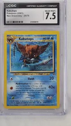 Pokemon TCG Kabutops Neo Discovery 2001. Card #25/75. Non Holo. - Image 3