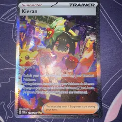 Pokemon TCG Kieran Trainer Card 218/167 TWM Near Mint/Mint Condition - Image 1
