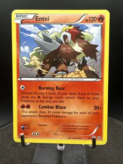 Entei 14/98 XY Ancient Origins 2015 Rare Pokemon Card - Image 1